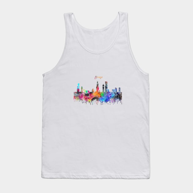 Chicago Tank Top by RosaliArt